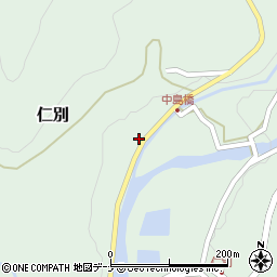 秋田県秋田市仁別（家ハヅレ）周辺の地図
