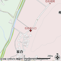 石名坂入口周辺の地図