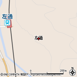 秋田県仙北市西木町上桧木内左通周辺の地図
