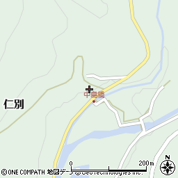 秋田県秋田市仁別家ハヅレ36周辺の地図