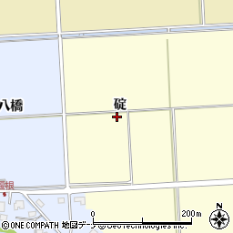 秋田県秋田市下新城岩城碇周辺の地図
