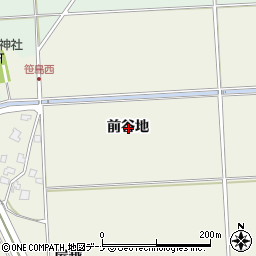 秋田県秋田市下新城中野前谷地周辺の地図