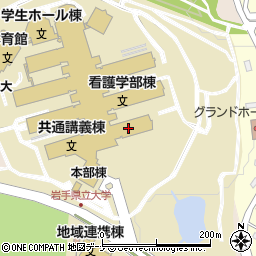 岩手県立大学盛岡短期大学部周辺の地図