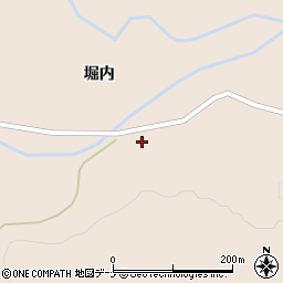 秋田県仙北市西木町上桧木内堀内94周辺の地図