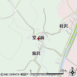 秋田県秋田市上新城石名坂堂ノ前周辺の地図