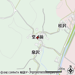 秋田県秋田市上新城石名坂（堂ノ前）周辺の地図