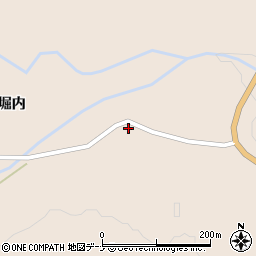 秋田県仙北市西木町上桧木内堀内7周辺の地図