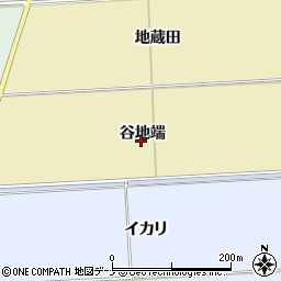 秋田県秋田市下新城青崎谷地端周辺の地図