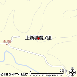 秋田県秋田市上新城湯ノ里周辺の地図