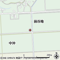 秋田県秋田市下新城長岡前谷地35周辺の地図