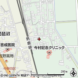 秋田県秋田市下新城長岡毛無谷地162周辺の地図