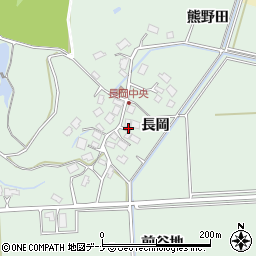 秋田県秋田市下新城長岡長岡54周辺の地図