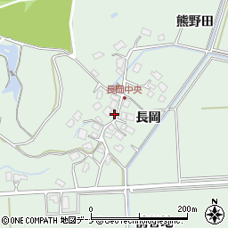 秋田県秋田市下新城長岡長岡53周辺の地図
