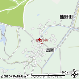 秋田県秋田市下新城長岡長岡61周辺の地図