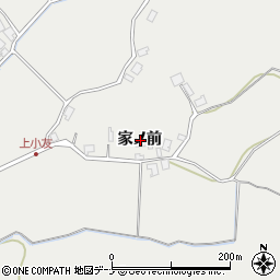 秋田県秋田市下新城小友家ノ前周辺の地図