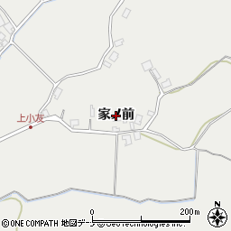 秋田県秋田市下新城小友（家ノ前）周辺の地図