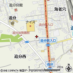 秋田県潟上市天王追分7-5周辺の地図