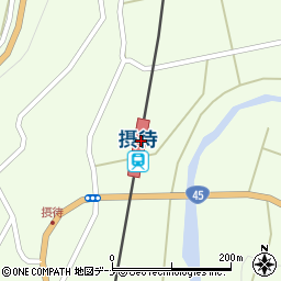 摂待駅周辺の地図