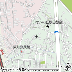 秋田県秋田市下新城長岡毛無谷地303-16周辺の地図