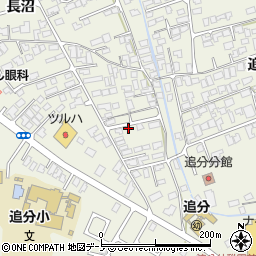 秋田県潟上市天王長沼122-12周辺の地図