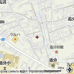 秋田県潟上市天王長沼122-14周辺の地図