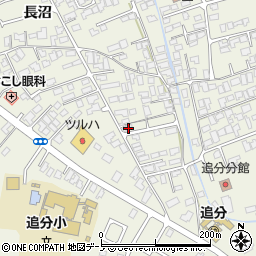 秋田県潟上市天王長沼122-2周辺の地図