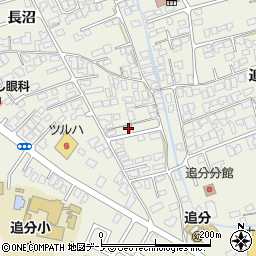 秋田県潟上市天王長沼122-7周辺の地図