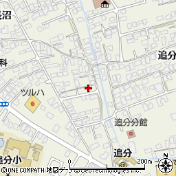 秋田県潟上市天王長沼122-10周辺の地図