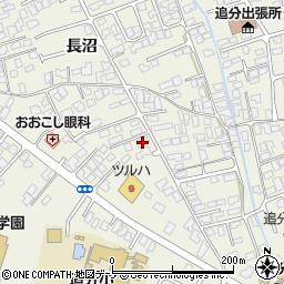 秋田県潟上市天王長沼14周辺の地図