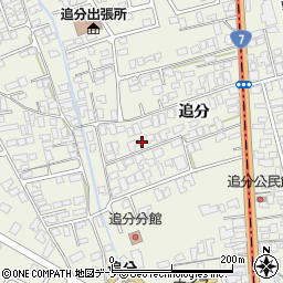 秋田県潟上市天王追分37-5周辺の地図