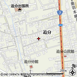 秋田県潟上市天王追分37-2周辺の地図
