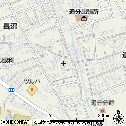 秋田県潟上市天王長沼115周辺の地図