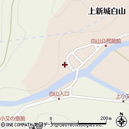 秋田県秋田市上新城白山白山3周辺の地図