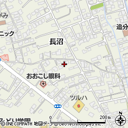 秋田県潟上市天王長沼28周辺の地図