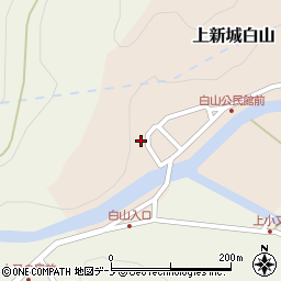 秋田県秋田市上新城白山白山6周辺の地図