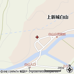 秋田県秋田市上新城白山白山12周辺の地図