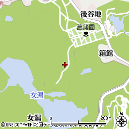秋田県秋田市金足小泉後谷地周辺の地図