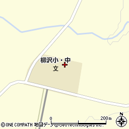 滝沢市立柳沢小中学校周辺の地図