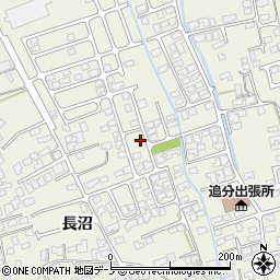 秋田県潟上市天王長沼91周辺の地図