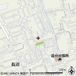 秋田県潟上市天王長沼93周辺の地図