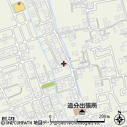 秋田県潟上市天王（長沼）周辺の地図