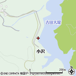 秋田県秋田市金足吉田小沢周辺の地図