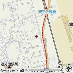 秋田県潟上市天王追分78周辺の地図