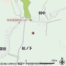 秋田県秋田市金足吉田周辺の地図