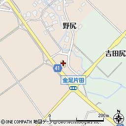 秋田県秋田市金足片田横関186周辺の地図