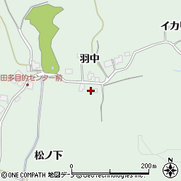 秋田県秋田市金足吉田松ノ下周辺の地図