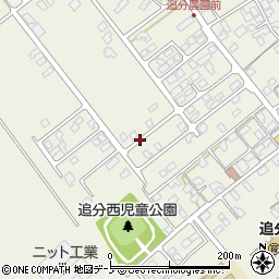 秋田県潟上市天王追分西周辺の地図