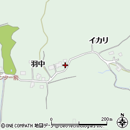 秋田県秋田市金足吉田羽中28-1周辺の地図