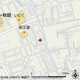 秋田県潟上市天王長沼144周辺の地図