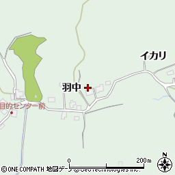 秋田県秋田市金足吉田羽中26周辺の地図